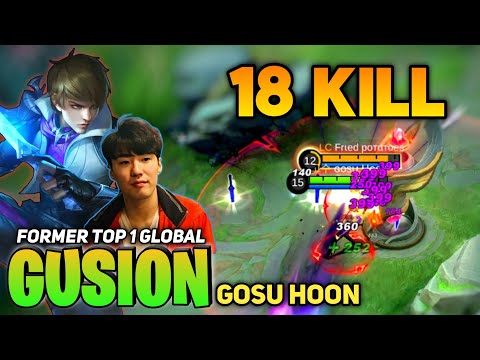 Gusion Ultra Fast Hand Gameplay [Top 1 Global Gusion S13] By Gosu Hoon - Mobile Legend