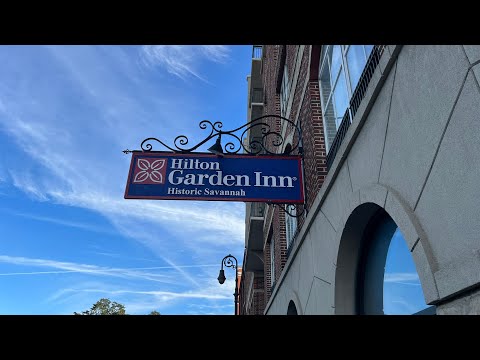 Our Tour of the Hilton Garden Inn Hotel in Historic Downtown Savannah, GA | Great Location