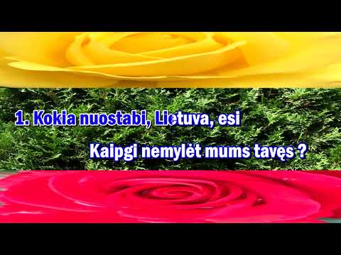 KOKIA NUOSTABI, LIETUVA, ESI ( su choru ir žodžiais )