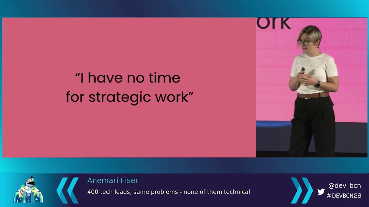 Anemari Fiser—400 tech leads, same problems—none of them technical