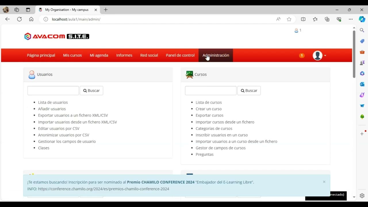 2.1 Crear usuario profesor sin privilegios de administración.