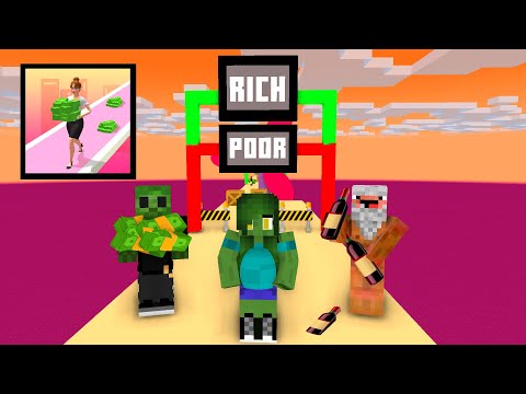 MONEY RUN 3D GIRLS & BOY Monster School - Minecraft Animation