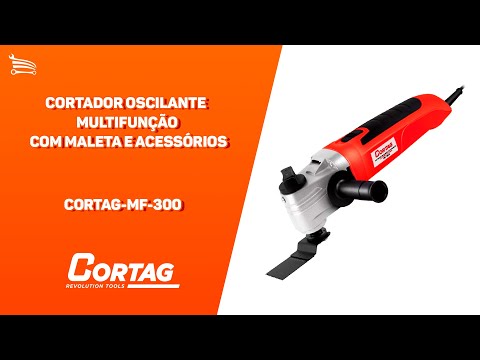 Cortador Oscilante Multifunção 220V com Maleta e Acessórios CORTAG-MF-300 - Vídeo