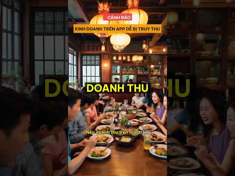 [Lưu ý] Quán Ăn Trên App Giao Đồ Ăn: Rủi Ro Thuế & Cách Kê Kha... #Shorts