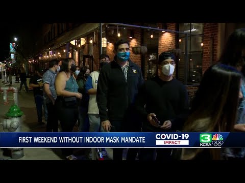 A look at the first weekend in Sacramento since the state indoor mask mandate was lifted
