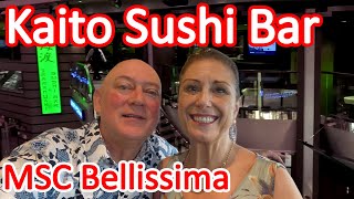 Kaito Sushi Bar on the MSC Bellissima Cruise Ship