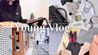Vlog｜東京に暮らす30代社会人の日常記録🌷休日バッグの中身 | 渋谷カフェ | 韓国コスメやZOZOTOWNで買ってよかった物 購入品紹介 | リアルな一人暮らしのおうちごはん