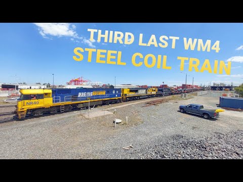 One Of Pacific National's Last Steel Coil Trains Arriving At South Dynon
