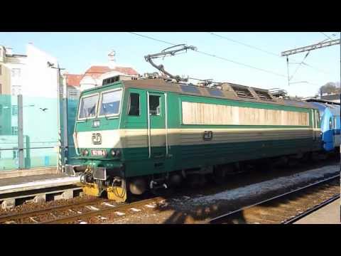 ČD 162.019 - Odjezd vlaku Os 6816 - Ústí nad Labem hl.n., 13.1.2013