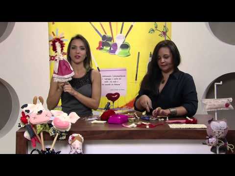 Mulher.com 04/18/2013 Karin Montone - Decorated Wooden Spoon Part 2