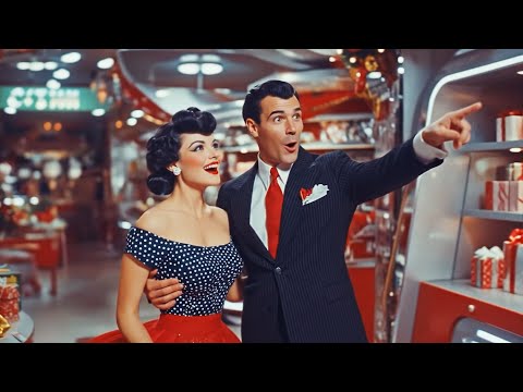 2 Hours of Retro Sci-Fi Winter Songs | Atomic-Age Holidays at a Snowy Ski Resort