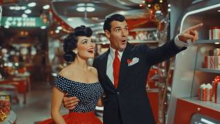 2 Hours of Retro Sci-Fi Christmas Songs | Atomic-Age Christmas at a Snowy Ski Resort