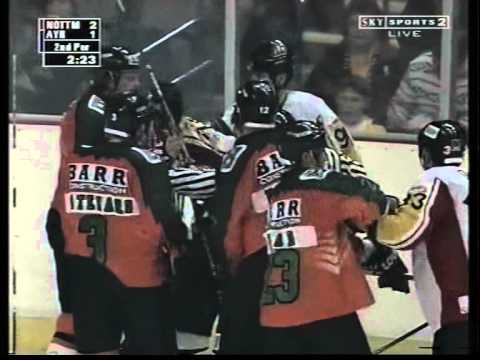 Steve Carpenter huge hit vs Ayr Scottish Eagles 5-12-98