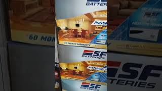 SF BATTERY 60 month warranty new look