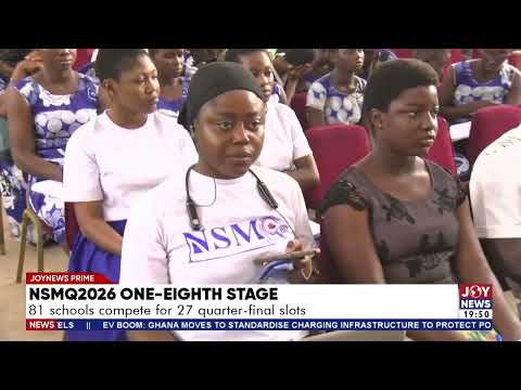 NSMQ one-eighth stage: 81 schools compete for 27 quarter-final slots.