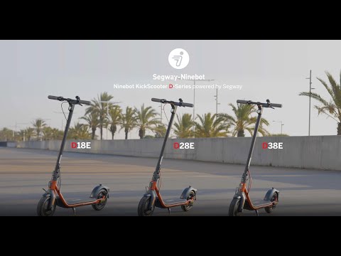 Segway Ninebot eKickscooter D18E, Juodas/Raudona video
