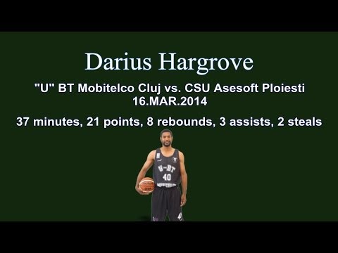 Darius Hargrove - U Mobitelco Cluj vs CSU Asesoft Ploiesti 16.03.2014