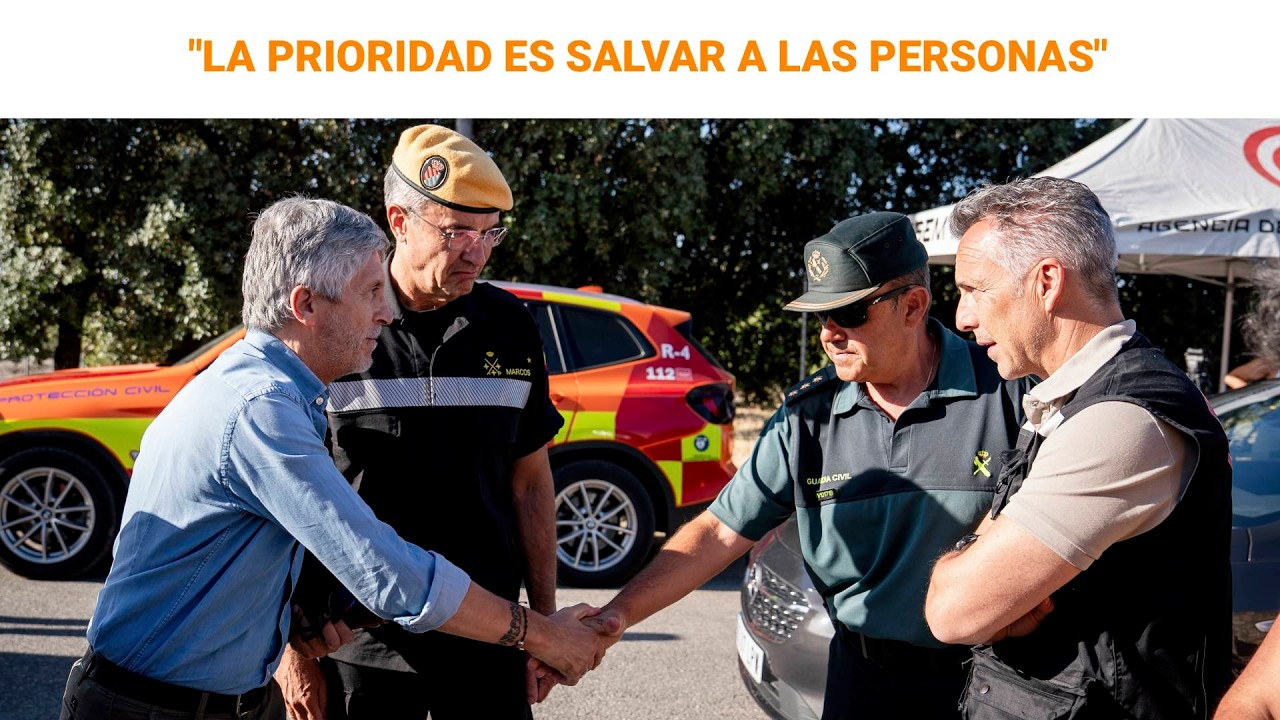 🔴 DIRECTO | Comparecencia de Fernando Grande-Marlaska desde Cenicientos | RTVE Noticias