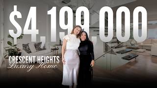 $4,199,000 Modern Mansion With Skyline Views | Crescent Heights Calgary Luxury Home Tour