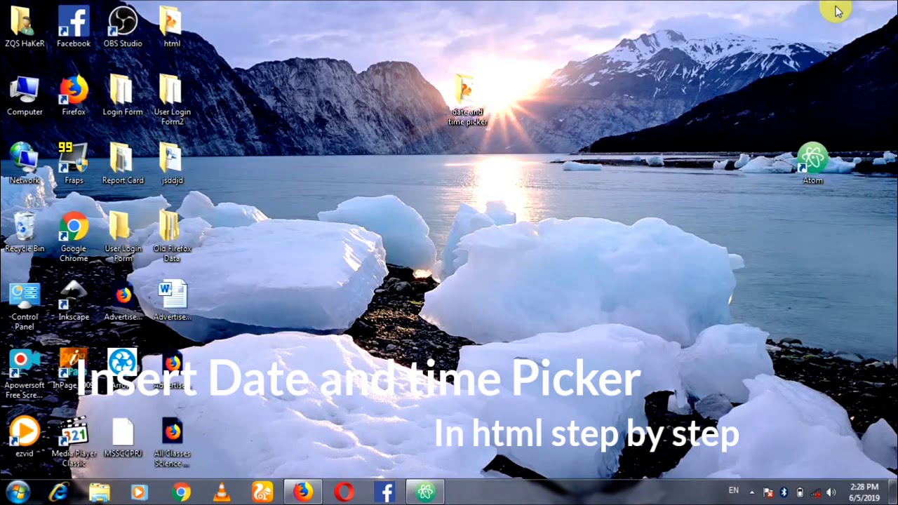 How  To Insert  Date  And Time Picker In Html