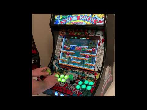 Snow Bros, Classic game, Mini Arcade Cabinet
