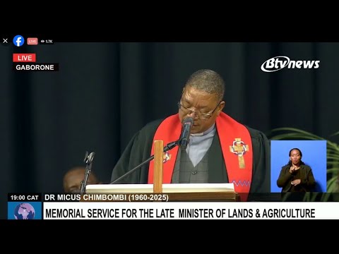 DR MICUS CHIMBOMBI'S MEMORIAL SERVICE.