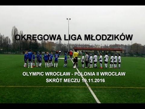 Skrót meczu Polonia II Wrocław - Olympic Wrocław (1:2) z 19.11.2016