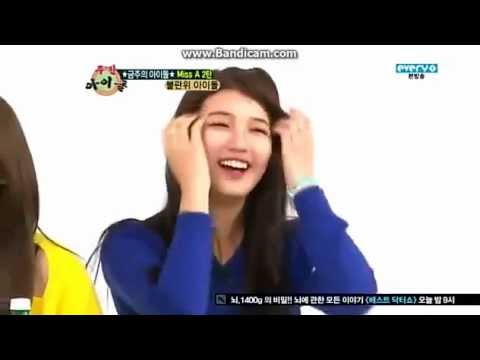 121121 Weekly Idol - Miss A Suzy Numbers Aegyo - part 1