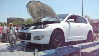 preview picture of video 'Mazdaspeed3 400 horsepower College Park Dyno'
