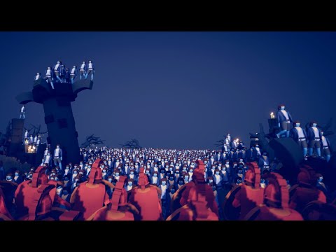 300x SPARTANS vs 750x HALFLINGS - Totally Accurate Battle Simulator