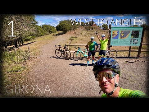 [4K] Girona - Gravel Cycling Paradise. Day 1, West to Anglès.