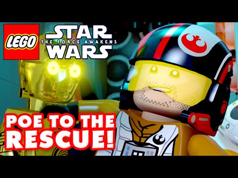 LEGO Star Wars The Force Awakens - Gameplay Part 11 - Poe to the Rescue!
