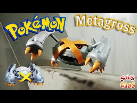 Pokemon Clay Art Tutorial - Shiny Metagross with metalic painting !