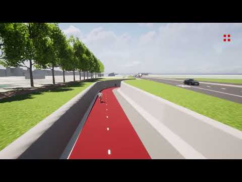 Impressie toekomstige rotonde N224-N226 Woudenberg