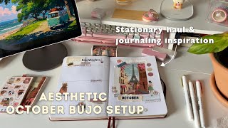 October Bullet Journal Setup | Journaling Ideas + Stationery Haul | ft:⁨@journalsay⁩