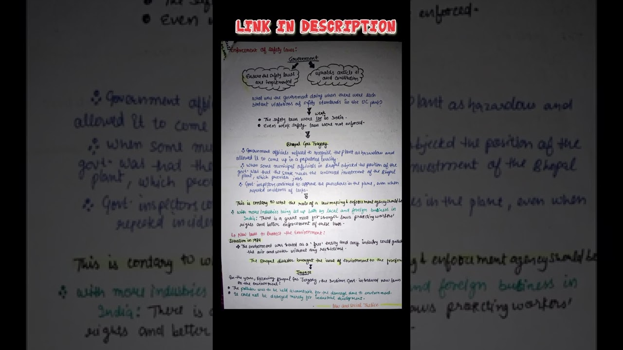 law and social justice class 8 notes #shorts