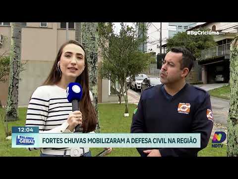 Defesa Civil atua após chuvas e monitora ocorrências em SC
