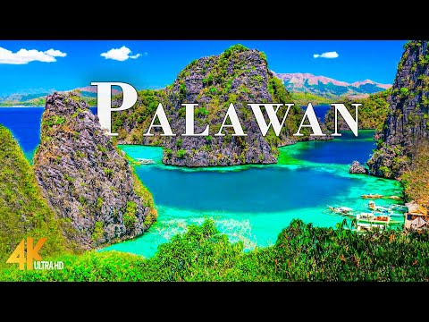 FLYING OVER PALAWAN (4K UHD) - Relaxing Music Along With Beautiful Nature Videos 4K Video Ultra HD