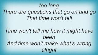 Sara Evans - Time Won&#39;t Tell Lyrics