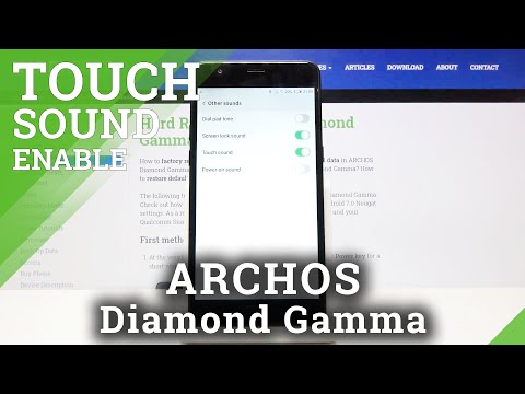 How to Set Up Touch Sounds in ARCHOS Diamond Gamma – Sounds Settings