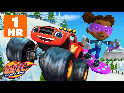 Blaze & Star Trek Scouts Winter & Space Missions! ❄️🚀 | 60 Minutes | Blaze and the Monster Machines