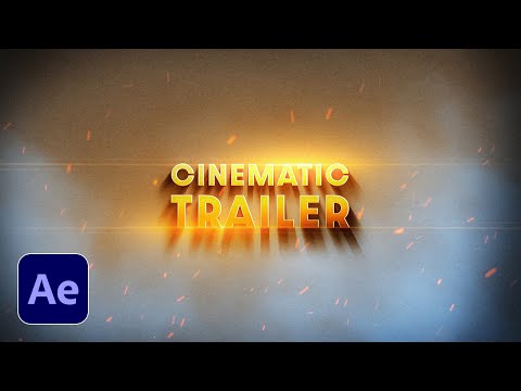 TUTORIAL | After Effects Cinematic Trailer Tittle Animation in Telugu
