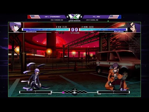 F@X FGC 290 UNIST - Jyuuken67 (Byakuya) Vs. Rei (Gordeau) - Under Night In-Birth Losers Quarters
