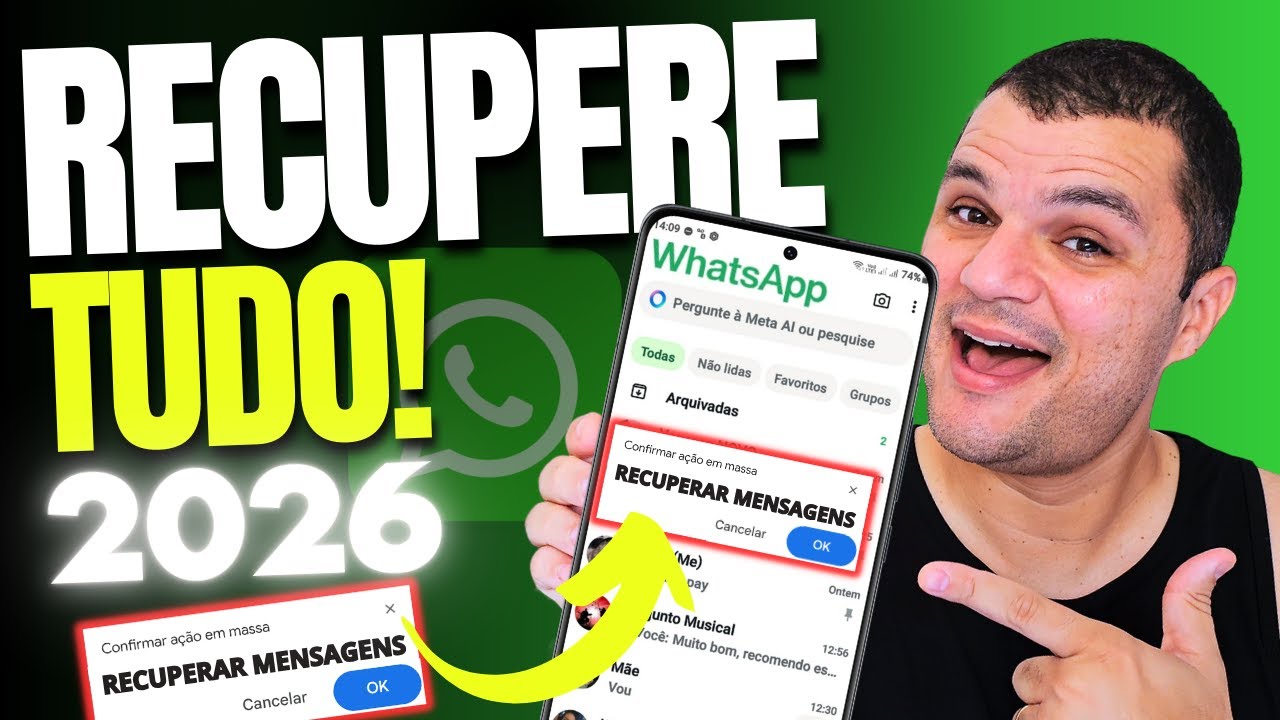 WhatsApp APAGOU TODAS AS MENSAGENS do NADA! como Recuperar conversas apagadas do WhatsApp?