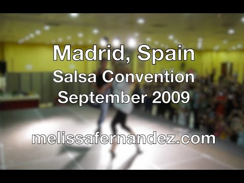Melissa Fernandez & Luis Vazquez Adv Salsa Lesson in Madrid, Spain 2009