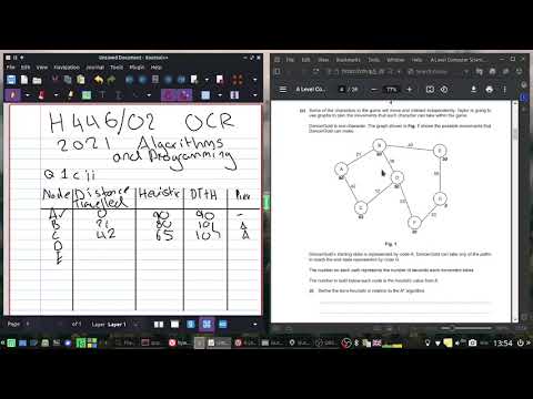 A Level Computer Science H446/02 Oct 2021 A* question