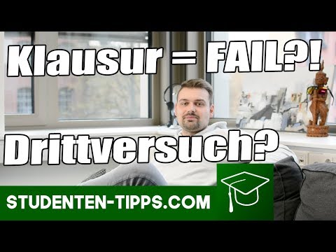 Denk an die Klausur! ⚠ Klausuren bestehen und Drittversuch meistern! Richtig lernen  Studenten Tipps