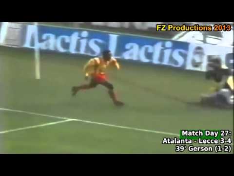 Serie A 1993-1994, day 27 Atalanta - Lecce 3-4 (Gerson goal)