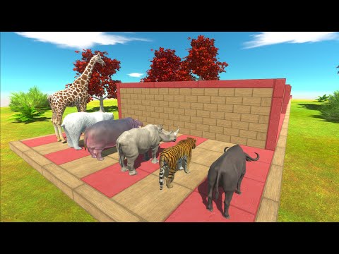 Animals of Different Sizes Race Through the Walls - Animal Revolt Battle Simulator