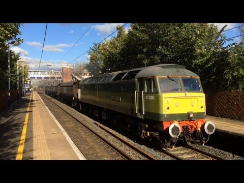 47830 on 4M30 Hunslet Yard - Crewe Basford Hall S.S.M Clagging out Cheadle Hulme 02/10/2016